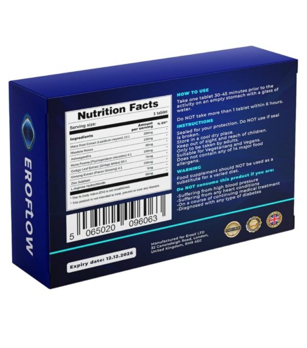 100mg Eroflow Blue Pill Supplement - Image 2