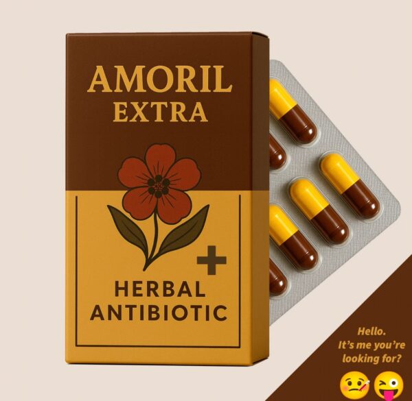 Amoril Extra Herbal Antibiotic Supplement 500mg 100% Working Natural UK 15 caps - Image 3